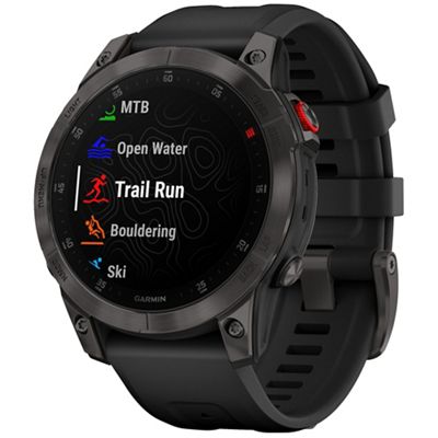 Garmin epix Titanium GPS Watch SS22 - Black Carbon Grey, Black Carbon Grey