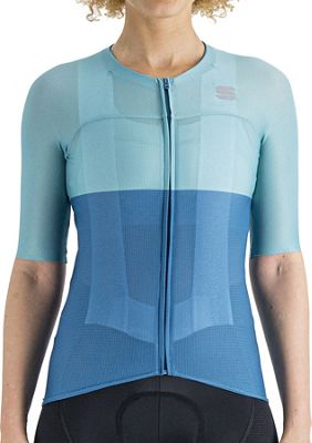 Sportful Women's Pro Cycling Jersey SS22 - Berry Blue Juniper Blue - L}, Berry Blue Juniper Blue