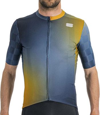 Sportful Rocket Cycling Jersey SS22 - Galaxy Blue Sea Golden Oak - XXXL}, Galaxy Blue Sea Golden Oak