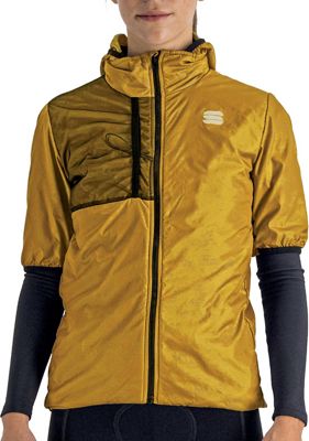 Sportful Women's Supergiara Puffy Jacket SS22 - Dark Gold - XS}, Dark Gold