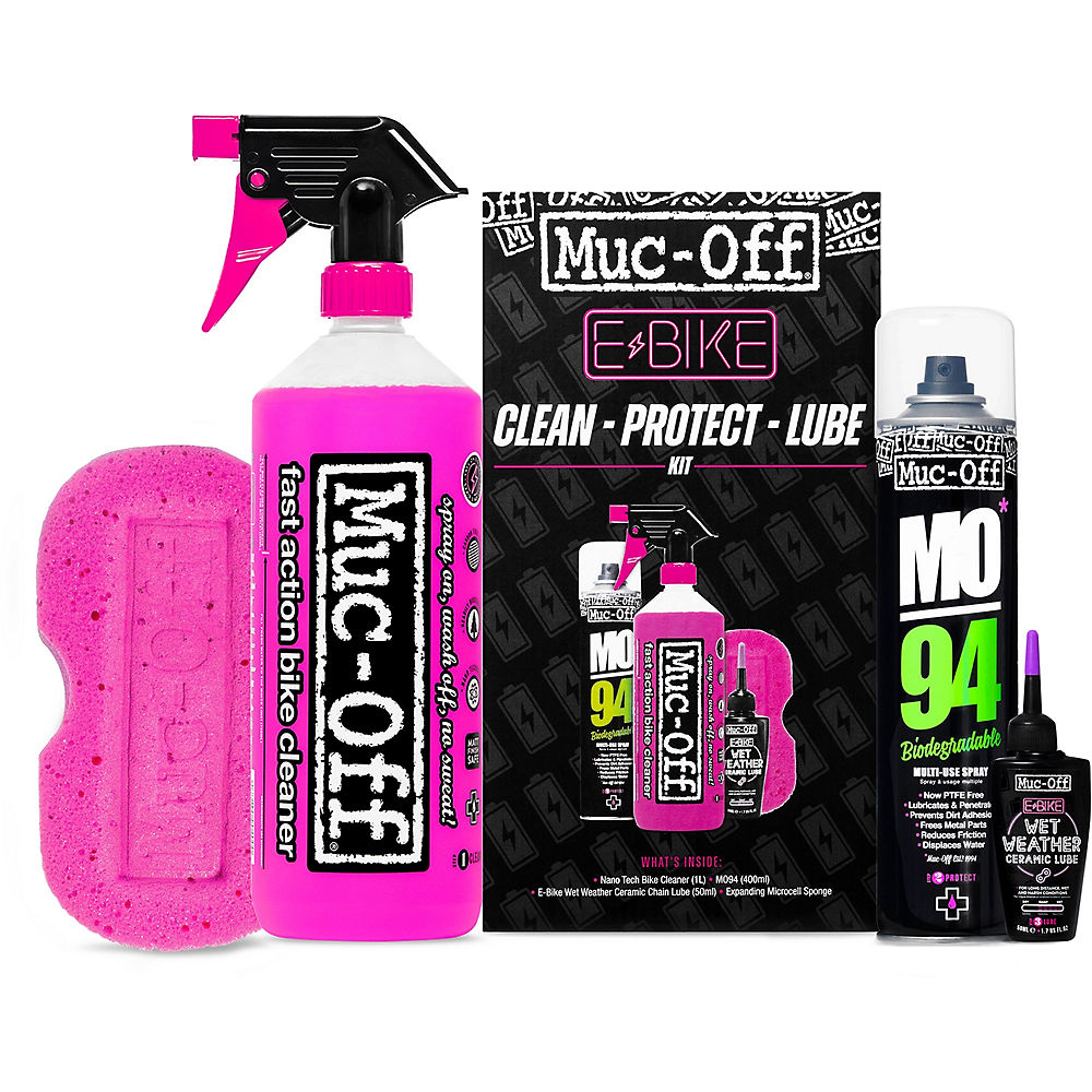 Muc-Off eBike Clean - Protect and Lube Kit - Negro} - 4-in-1 Kit}, Negro}