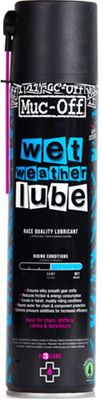 Muc-Off Wet Weather Lube - 400ml Aerosol - Clear - 400ml Aerosol}, Clear