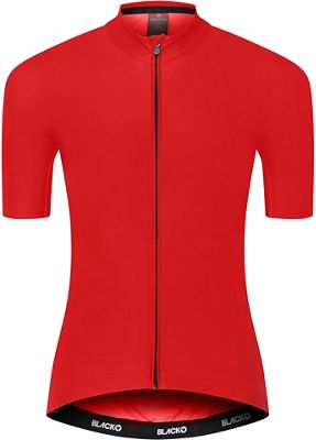 Black Sheep Cycling Women's Essentials TEAM Cycling Jersey SS22 - Jester Red - M}, Jester Red
