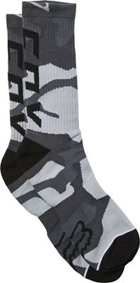 Fox Racing Camo Cushioned Crew Socks - black Camo - S/M, black Camo