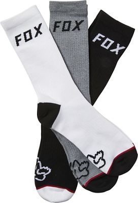 Fox Racing Fheadx Crew Sock 3 Pack - Assorted - S/M}, Assorted