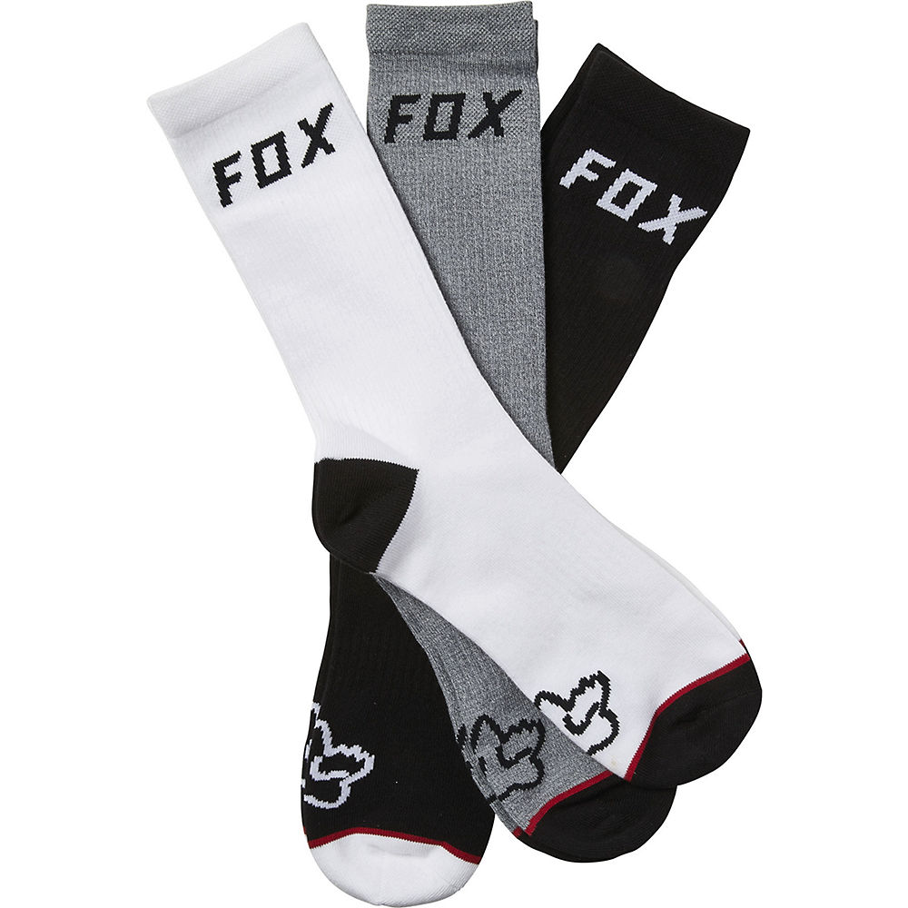 Image of Fox Racing Fheadx Crew Sock 3 Pack - Assorted - L/XL}, Assorted