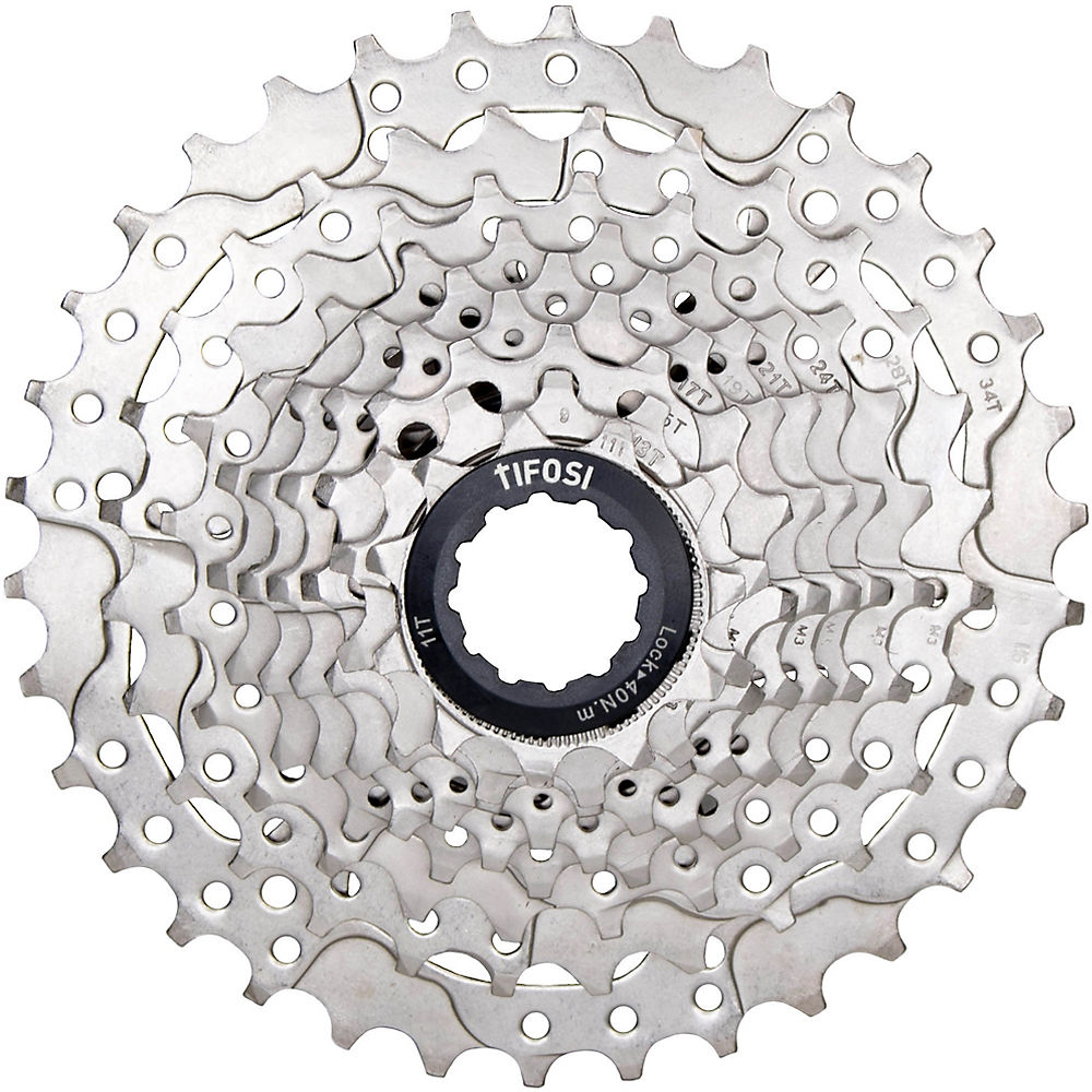 Tifosi HG 9 Speed Cassette - Argent - 11-34t, Argent