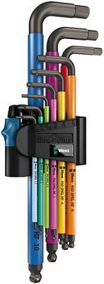 Wera Tools 950-9 Hex-Plus HF 1 L-Key Toolset - Multi Coloured - 9 Piece}, Multi Coloured