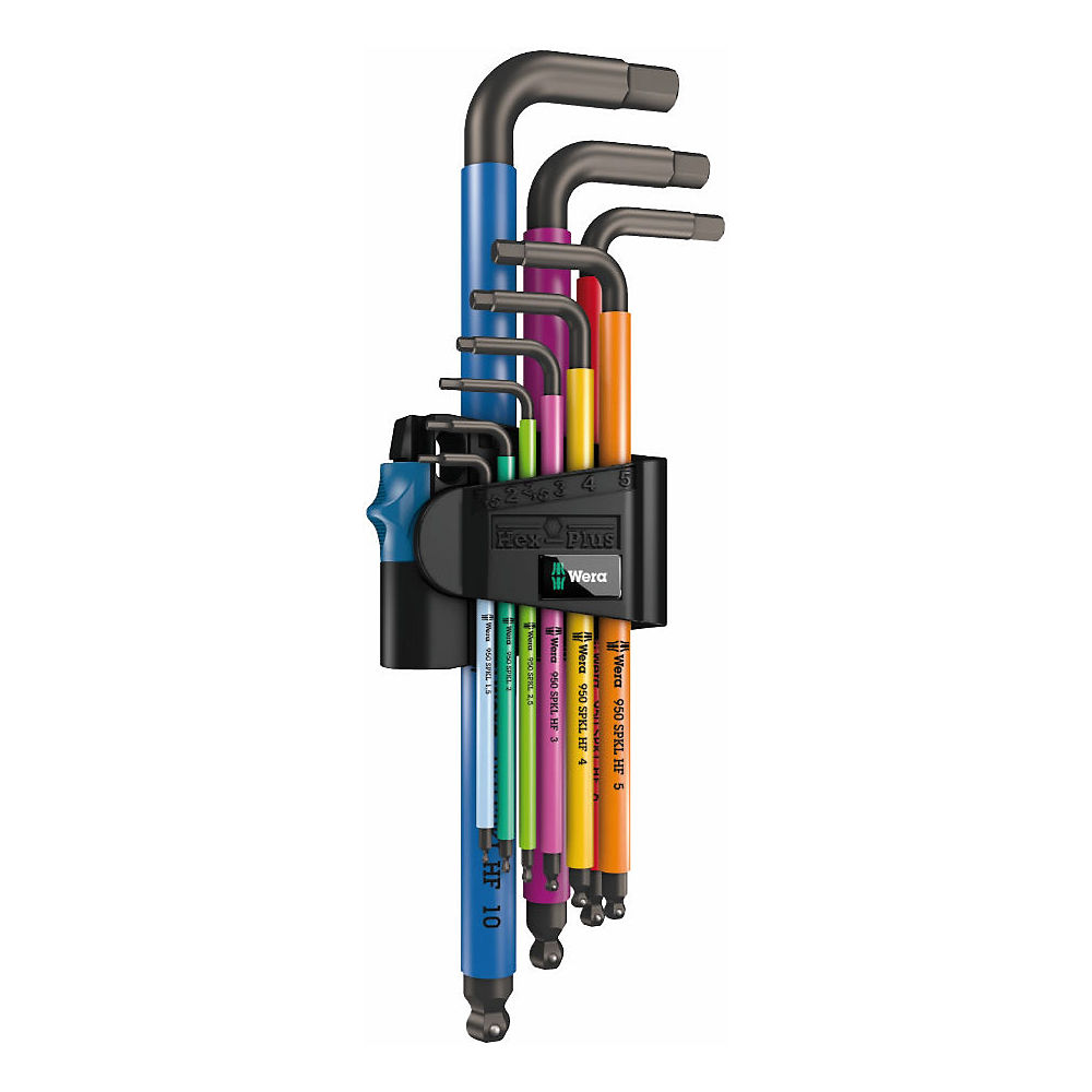 Wera Tools 950-9 Hex-Plus HF 1 L-Key Toolset - Multi Coloured - 9 Piece}, Multi Coloured
