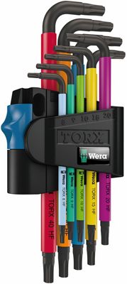 Wera Tools 967-9 TX HF 1 L-Key Toolset - Multi Coloured - 9 Piece}, Multi Coloured