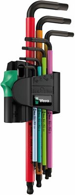 Wera Tools 950-7 Hex-Plus Magnetic L-Key Toolset - Multi Coloured - 7 Piece}, Multi Coloured