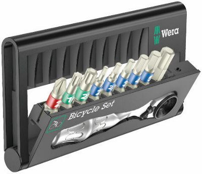 Wera Tools Bicycle Set 9 Toolset - Silver - 10 Piece}, Silver