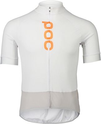 POC Essential Road Logo Jersey 2022 - Hydrogen White-Granite Grey - XL}, Hydrogen White-Granite Grey