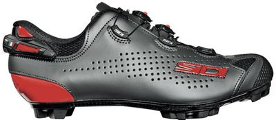 Sidi Tiger 2 SRS Carbon MTB Cycling Shoes 2022 - Black-Anthracite - EU 43.5}, Black-Anthracite