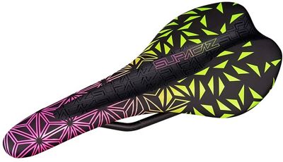 Supacaz Scorch Carbon Saddle - Neon Pink-Yellow, Neon Pink-Yellow