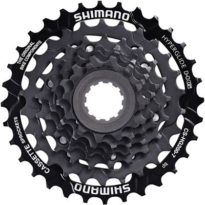 Shimano Tourney HG200 7 Speed Cassette - Black - 12-32t, Black