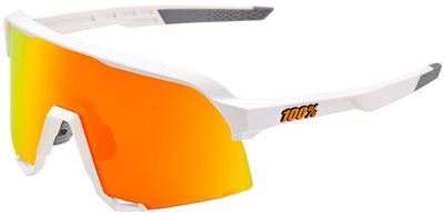 100% S3 Soft Tact White Red Mirror Sunglasses 2022 - White-Mirror, White-Mirror