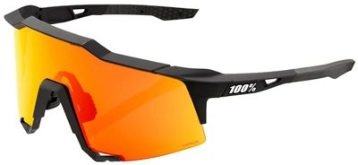 100% Speedcraft Soft Tact Black Sunglasses 2022 - BLACK-RED, BLACK-RED