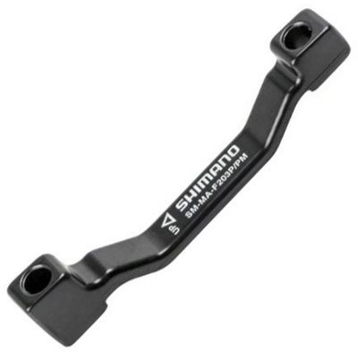 Shimano Post Mount Disc Brake Adapter - Black - Post Mount 203mm}, Black