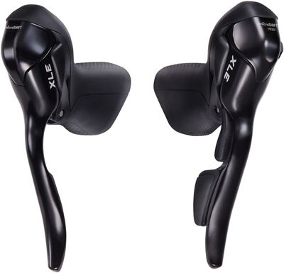 microSHIFT M100 1x10 Speed Dual Control Lever Set - Black - Pair}, Black