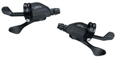 microSHIFT Marvo LT M859 2-3x9 Spd Xpress Shifters - Black - Set}, Black