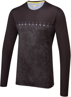 Nukeproof Blackline LS Jersey (Distressed) AW22 - Black-Grey - L}, Black-Grey