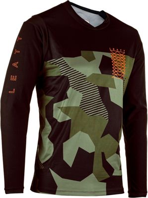 Leatt Junior MTB Gravity 4.0 Jersey 2023 - Camo - XL}, Camo