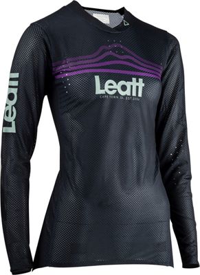 Leatt Women's MTB Gravity 4.0 Jersey 2023 - Black - XS}, Black