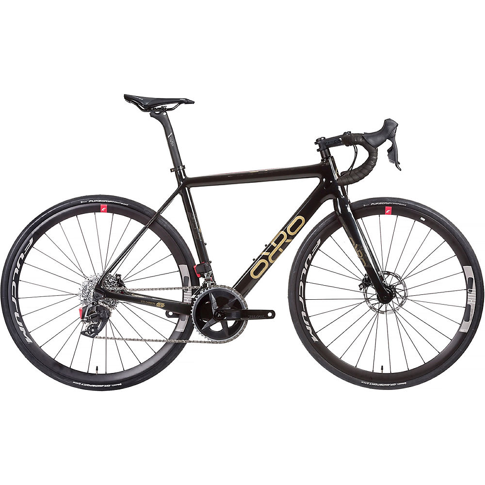 Bicicleta de carretera Orro Gold STC Rival eTap R800DB 2022 - Black Gloss}, Black Gloss}