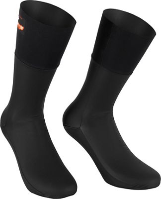 Assos RSR Thermo Rain Socks AW22 - Black Series - S/M}, Black Series