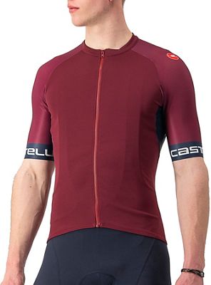 Castelli Entrata VI Jersey SS22 - Bordeaux-Ivory - XXL}, Bordeaux-Ivory