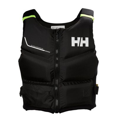 Helly Hansen Rider Stealth Zip Buoyancy Vest SS22 - Ebony - 70/90kg}, Ebony