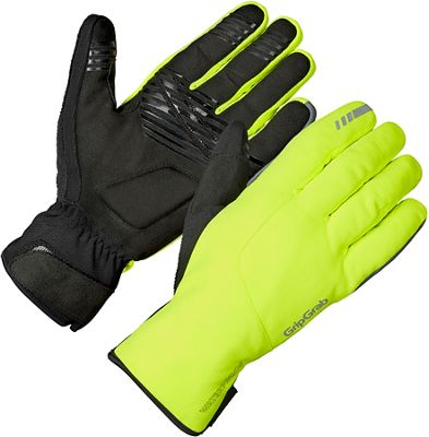 GripGrab Polaris 2 Waterproof Winter Gloves AW22 - Yellow Hi-Vis - M}, Yellow Hi-Vis