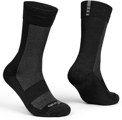 GripGrab Alpine Merino High Cut Winter Socks AW22 - Black - M}, Black