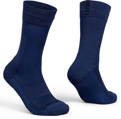 GripGrab Alpine Merino High Cut Winter Socks AW22 - Navy Blue - M}, Navy Blue