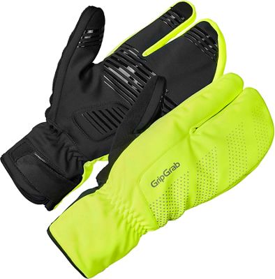 GripGrab Ride Hi-Vis WP Deep Winter Lobster Glove AW22 - Yellow Hi-Vis - L}, Yellow Hi-Vis