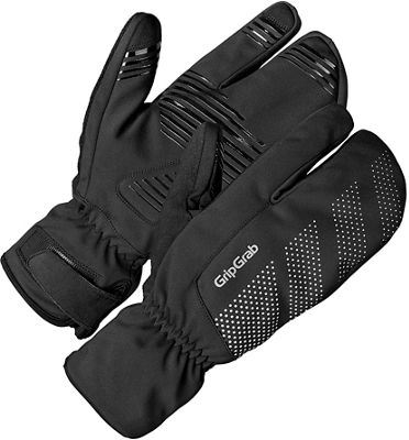 GripGrab Ride Windproof Deep Winter Lobster Glove AW22 - Black - XXL}, Black