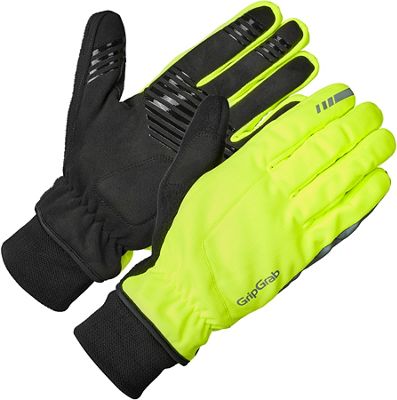 GripGrab Windster 2 Hi-Vis Windproof Winter Glove AW22 - Yellow Hi-Vis - L}, Yellow Hi-Vis