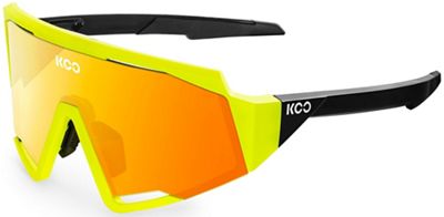 KOO Spectro Yellow Flou Frame Red Lens SS22, Yellow Flou
