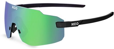 KOO Supernova Sunglasses (Green Mirror Lens) - Black Matt Green, Black Matt Green