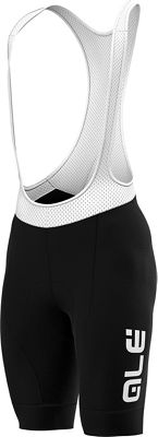 Alé Prime Bib Shorts SS22 - Black-White - L}, Black-White