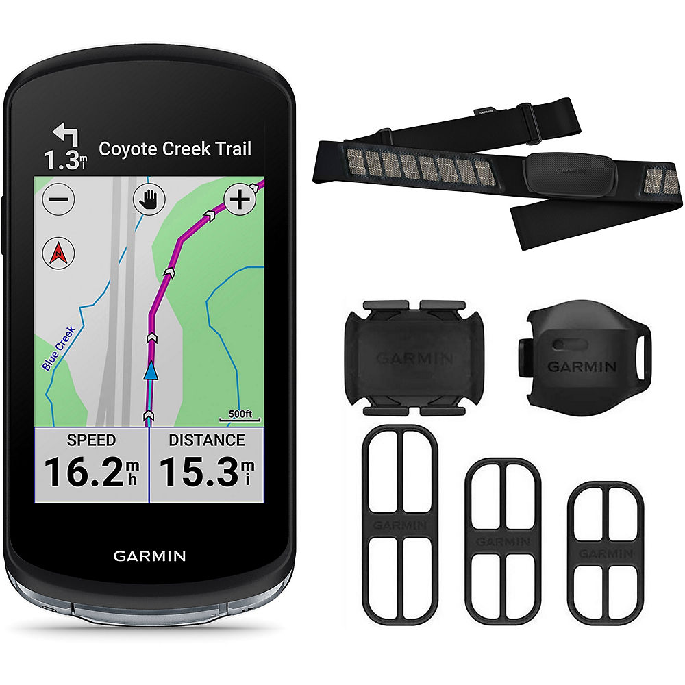 Image of Garmin Edge 1040 GPS Cycle Computer Bundle - Black, Black