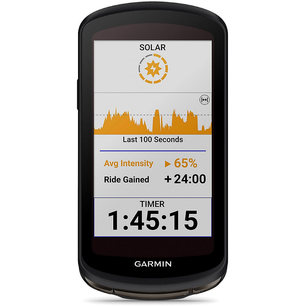Image of Garmin Edge 1040 Solar GPS Cycle Computer - Black, Black