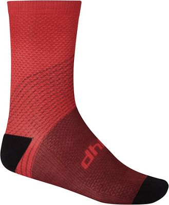 dhb Blok Sock (Crossing) AW22 - Haute Red - S/M}, Haute Red