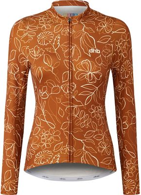 dhb Moda Womens Long Sleeve Jersey (Sienna) AW22 - Umber - UK 6}, Umber