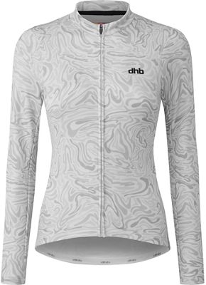 dhb Moda Womens Long Sleeve Jersey (Lucid) AW22 - Micro Chip - UK 12}, Micro Chip