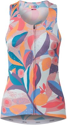 dhb Moda Womens Sleeveless Jersey (Tropics) AW22 - Cashmere Rose - UK 6}, Cashmere Rose