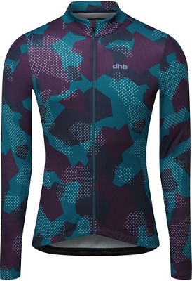 dhb Blok Long Sleeve Jersey (Perplex) AW22 - Ink Blue - XS}, Ink Blue