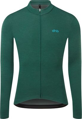 dhb Merino Long Sleeve Jersey 2.0 AW22 - Forest Biome - L}, Forest Biome