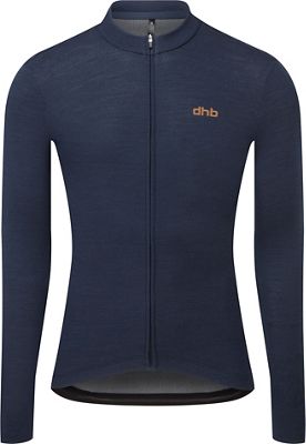 dhb Merino Long Sleeve Jersey 2.0 AW22 - Navy Blazer - S}, Navy Blazer